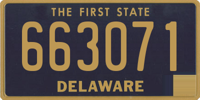 DE license plate 663071