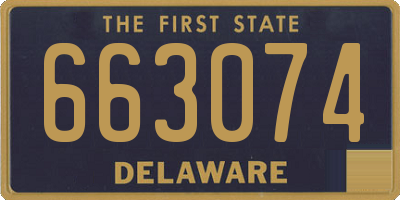 DE license plate 663074