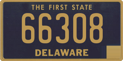 DE license plate 66308