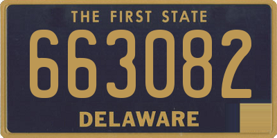 DE license plate 663082
