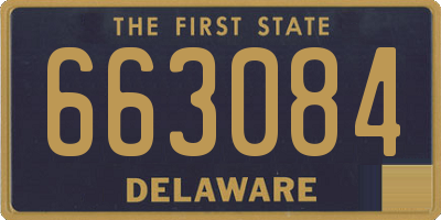 DE license plate 663084