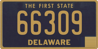 DE license plate 66309
