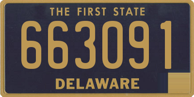 DE license plate 663091