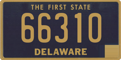 DE license plate 66310