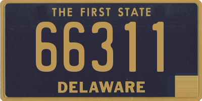 DE license plate 66311