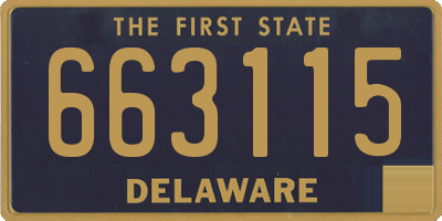 DE license plate 663115