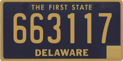 DE license plate 663117