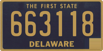 DE license plate 663118