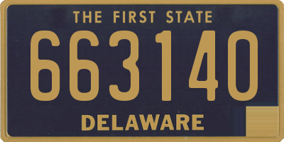 DE license plate 663140