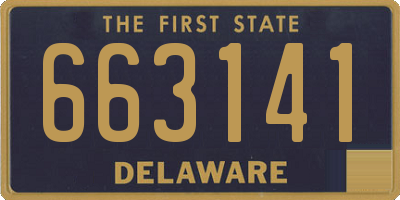 DE license plate 663141