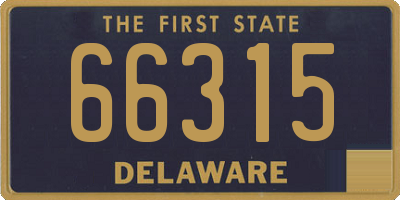 DE license plate 66315