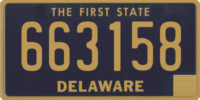 DE license plate 663158