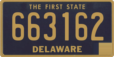 DE license plate 663162