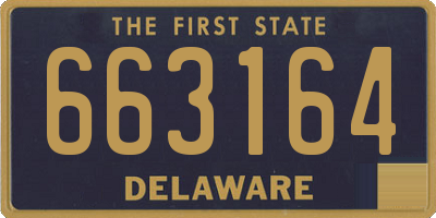 DE license plate 663164