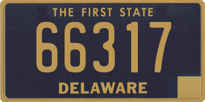 DE license plate 66317