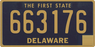 DE license plate 663176