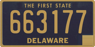DE license plate 663177