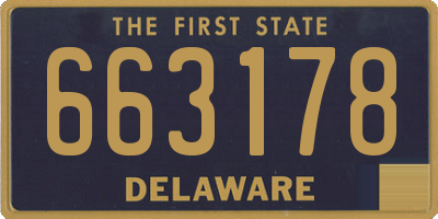 DE license plate 663178