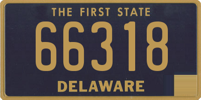 DE license plate 66318