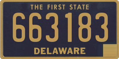 DE license plate 663183