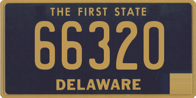 DE license plate 66320