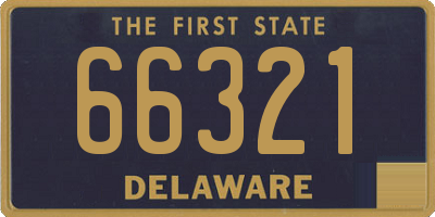 DE license plate 66321
