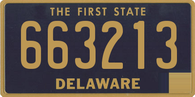 DE license plate 663213