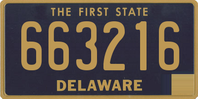DE license plate 663216