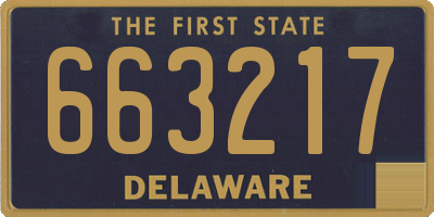 DE license plate 663217