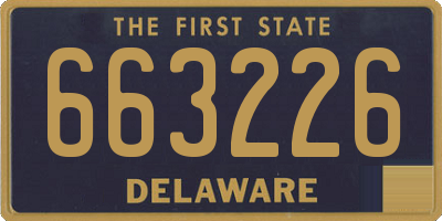DE license plate 663226