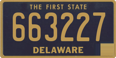 DE license plate 663227