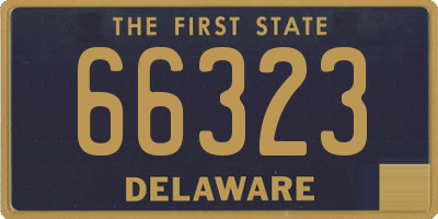 DE license plate 66323