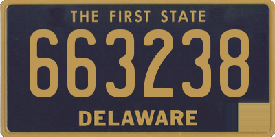 DE license plate 663238