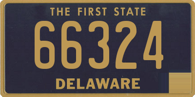 DE license plate 66324