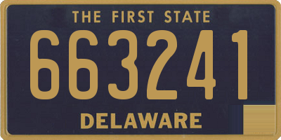 DE license plate 663241