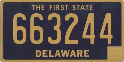 DE license plate 663244