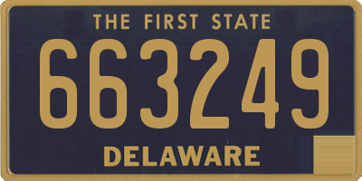 DE license plate 663249