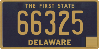 DE license plate 66325