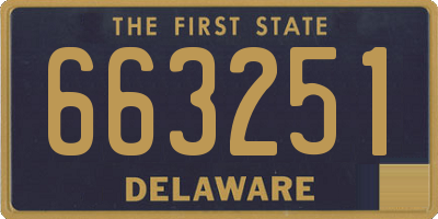DE license plate 663251