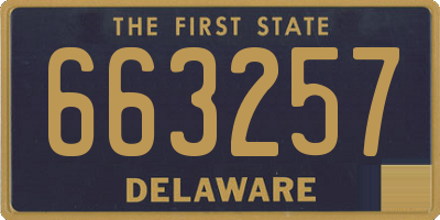 DE license plate 663257