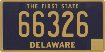 DE license plate 66326