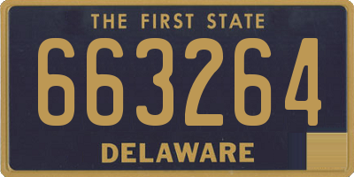 DE license plate 663264