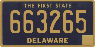 DE license plate 663265