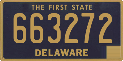 DE license plate 663272