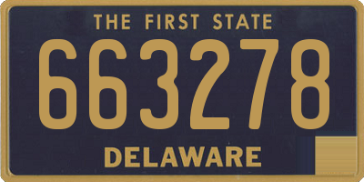 DE license plate 663278
