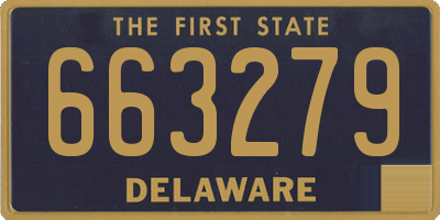 DE license plate 663279