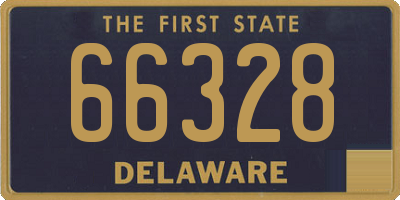 DE license plate 66328