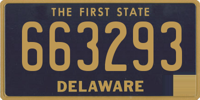 DE license plate 663293