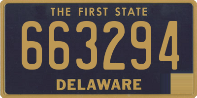 DE license plate 663294