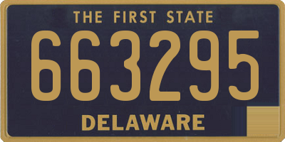 DE license plate 663295